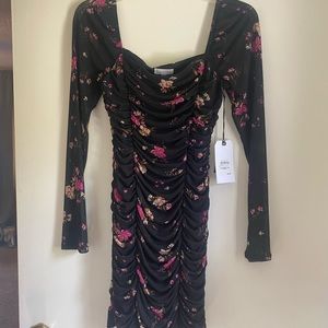 NWT Leith Floral Dress Nordstrom Med.